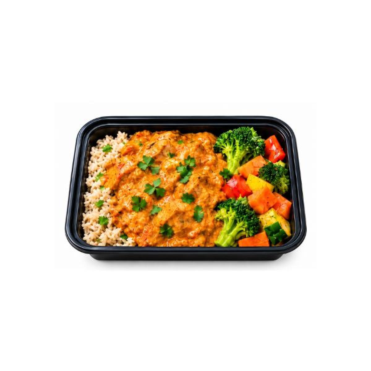 Butter Chicken with Brown Rice & Veggies